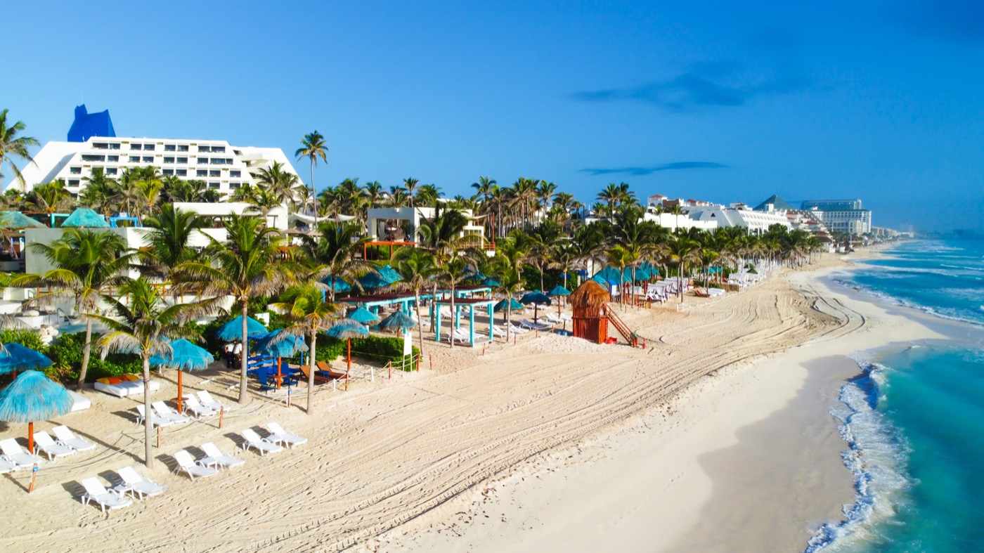 Panoramic View of The Pyramid Hotel at Grand Oasis Ocean View