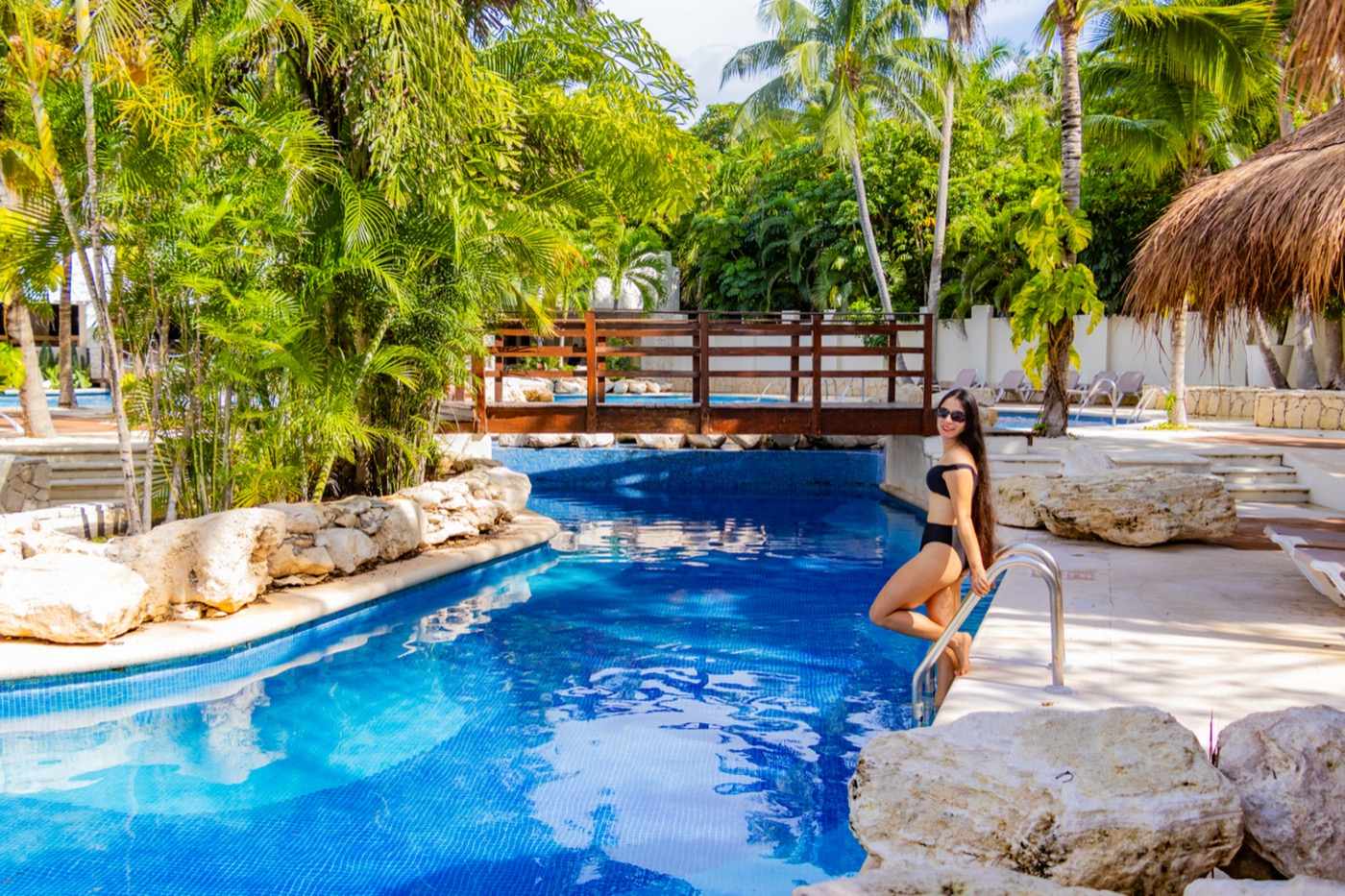 Pool at Grand Oasis Tulum Riviera Hotel