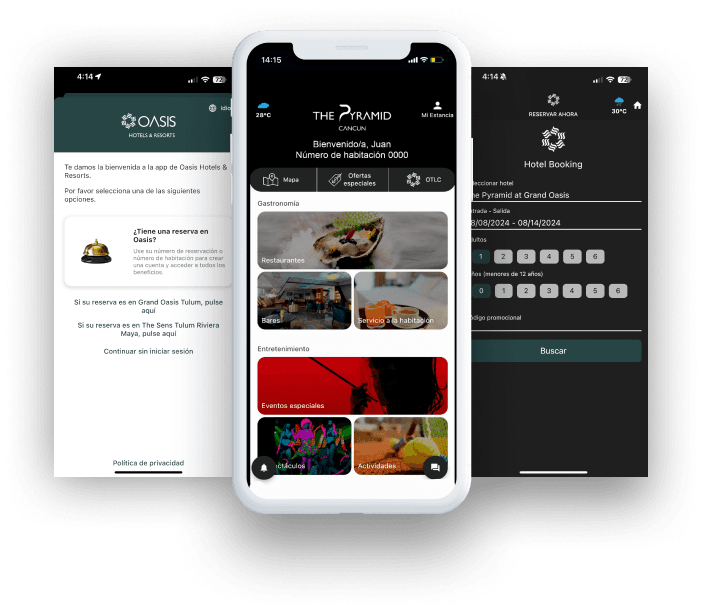 Imagen de la app de Oasis Hotels & Resorts
