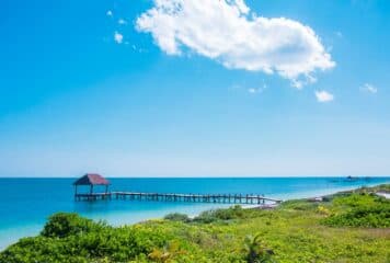 Panorámica Puerto Morelos en Cancún
