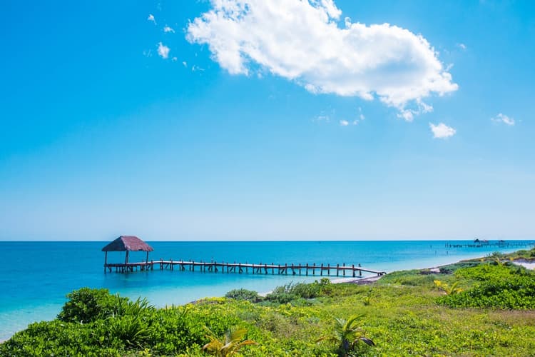 Panorámica Puerto Morelos en Cancún