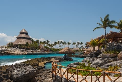 panorámica parque xcaret, Cancún
