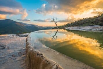 Piscinas naturales en Hierve el Agua, Oaxaca