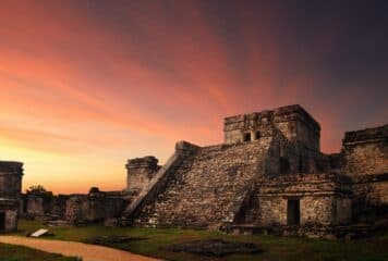 Atardecer Tulum Ruinas