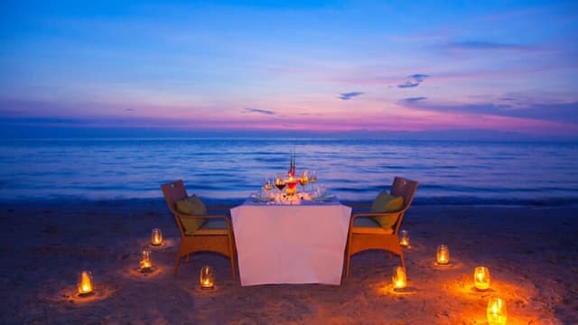 Platillo de restaurante Cena Romántica