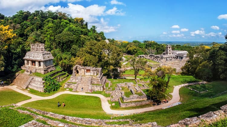 Ruinas arqueológicas en parque natural de Palenque