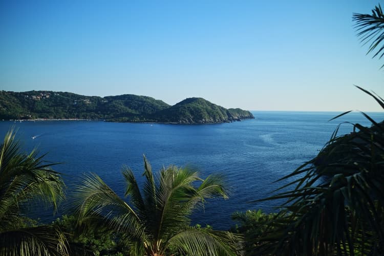 Increíbles vistas de playa en Zihuatanejo