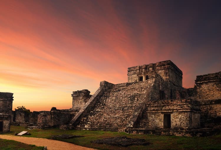 As ruínas de Tulum