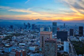 Vista aérea de Ciudad de México