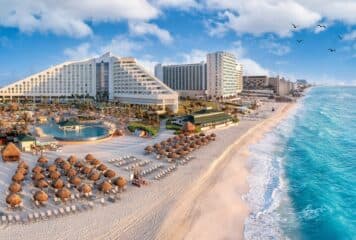 Zona Cancún con hoteles