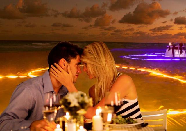 Platillo de restaurante Cena Romántica